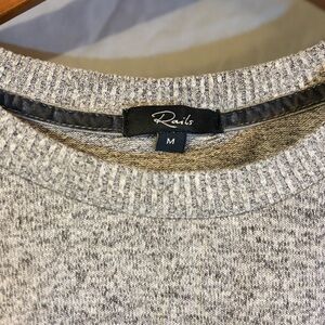 Rails Heathered Gray Women's Crew Neck Sweater